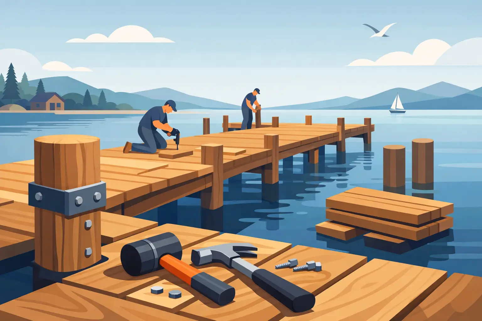 Wood Dock Construction That Lasts