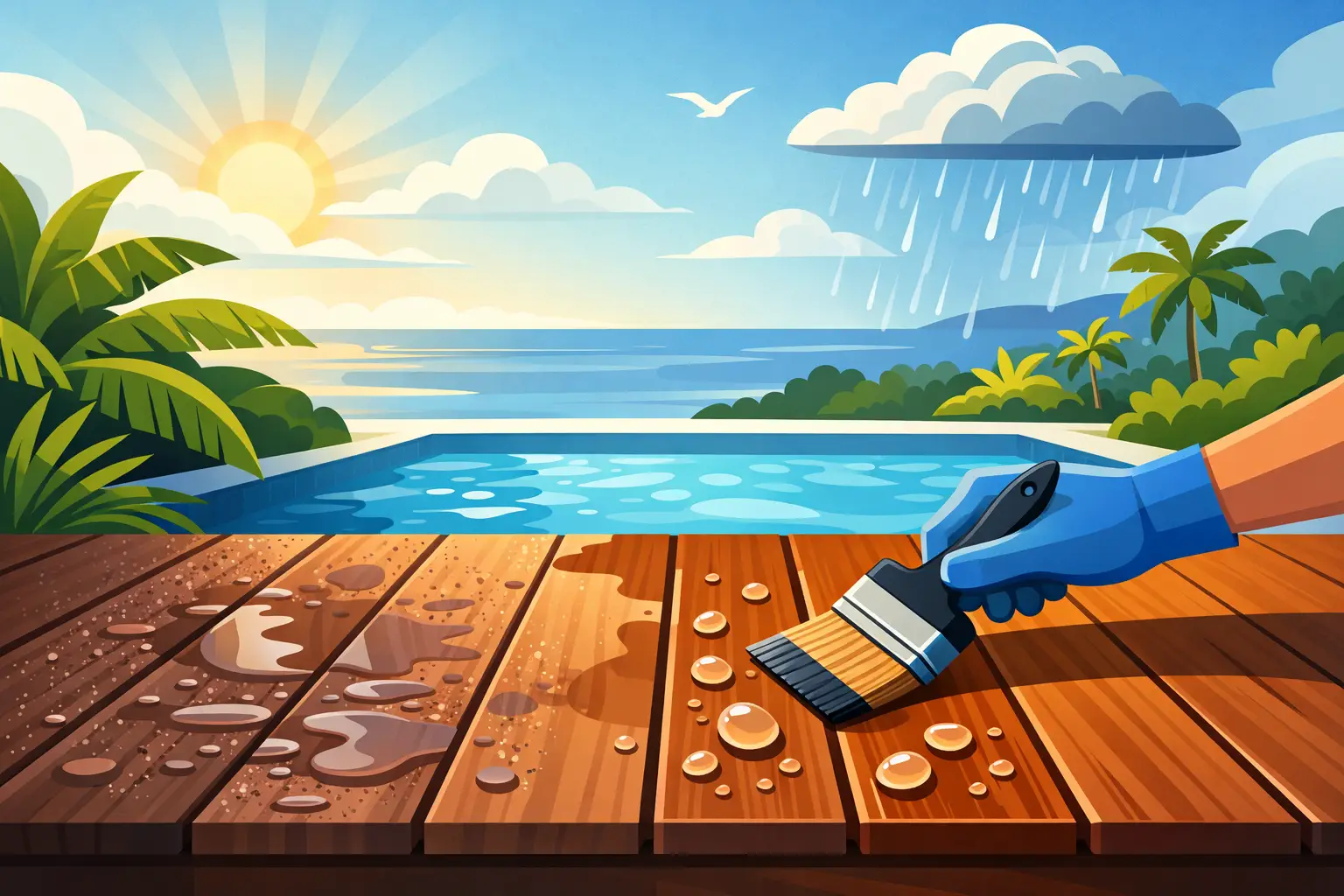 How to Waterproof Wood Decks in South Florida