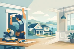Interior Trim Installation in Wellington Homes