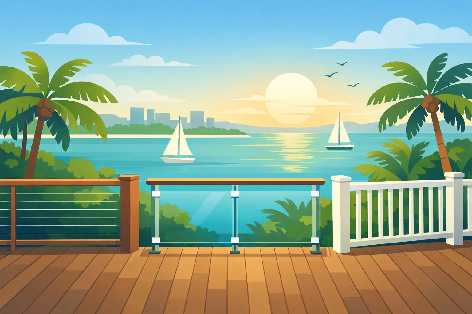 Custom Deck Railings Options for South Florida