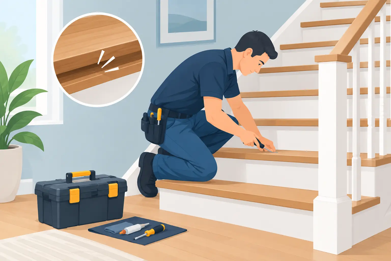 How to Fix Squeaky Stairs Without Guesswork