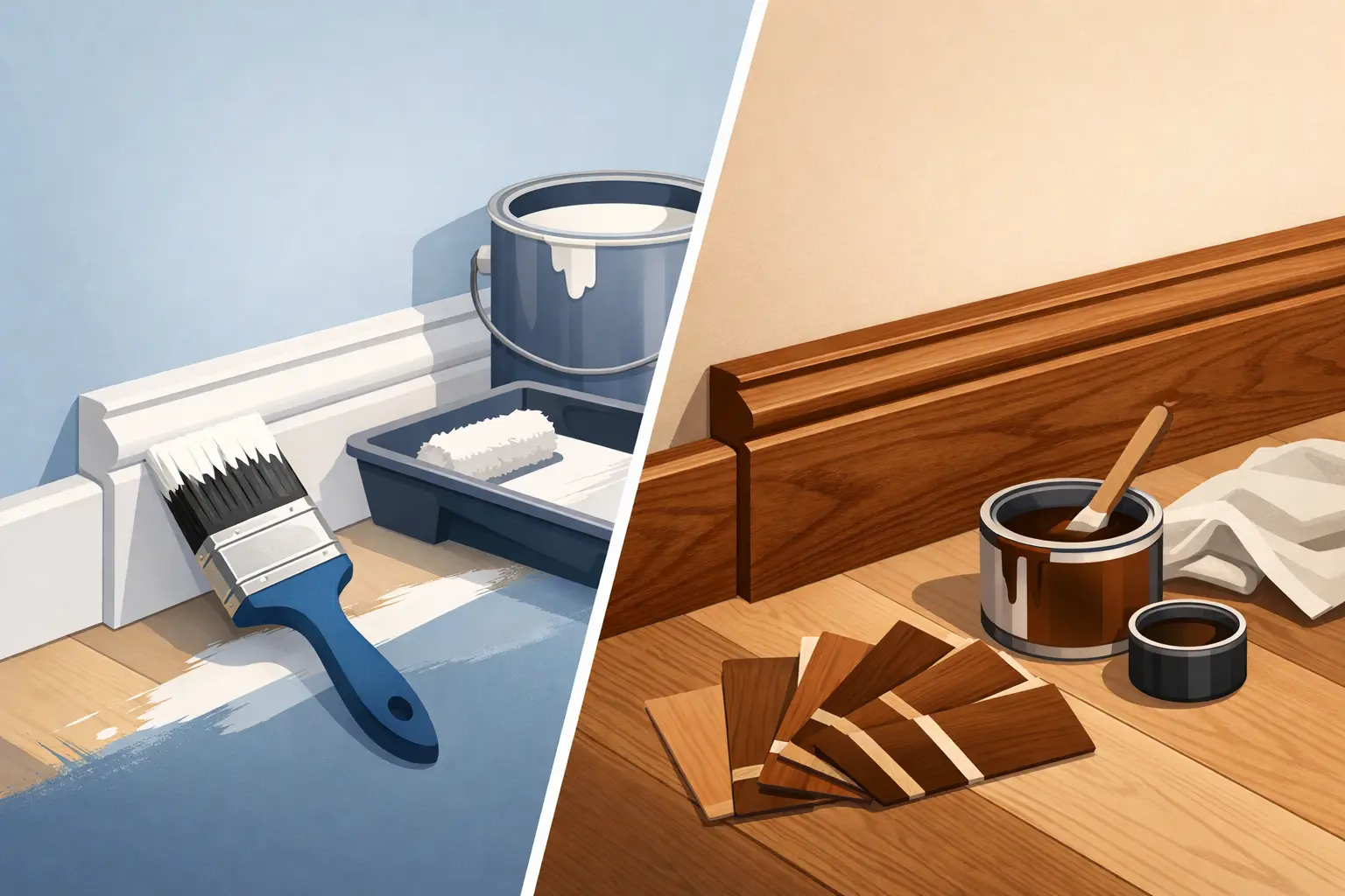 Paint Grade Versus Stain Grade Trim: Which Fits?